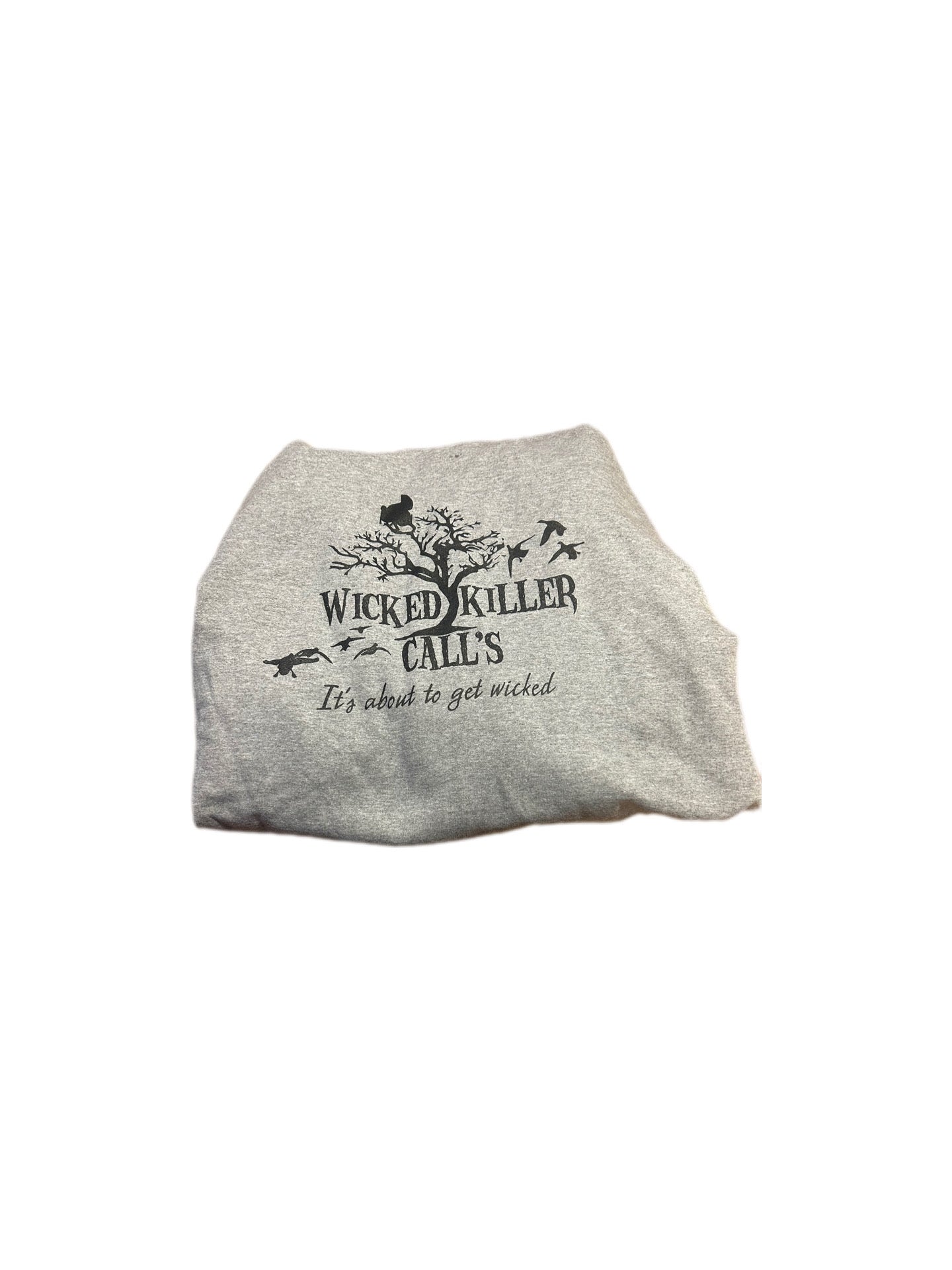 grey with black writing wk hoodie