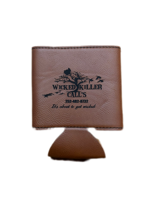 wk leather koozie