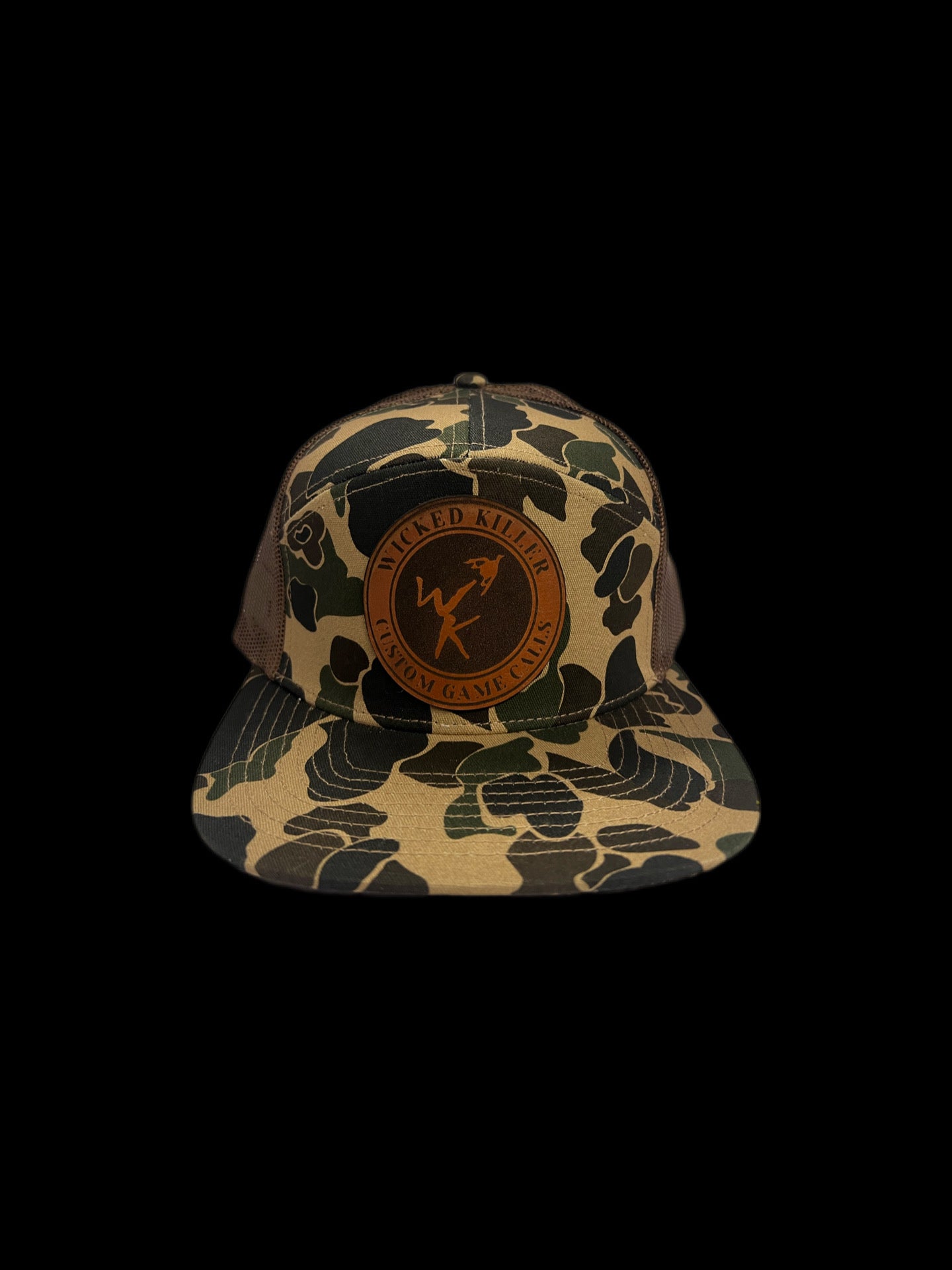 Hat: old school camo circle patch