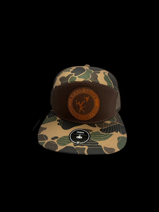 Hat: old school camo circle patch